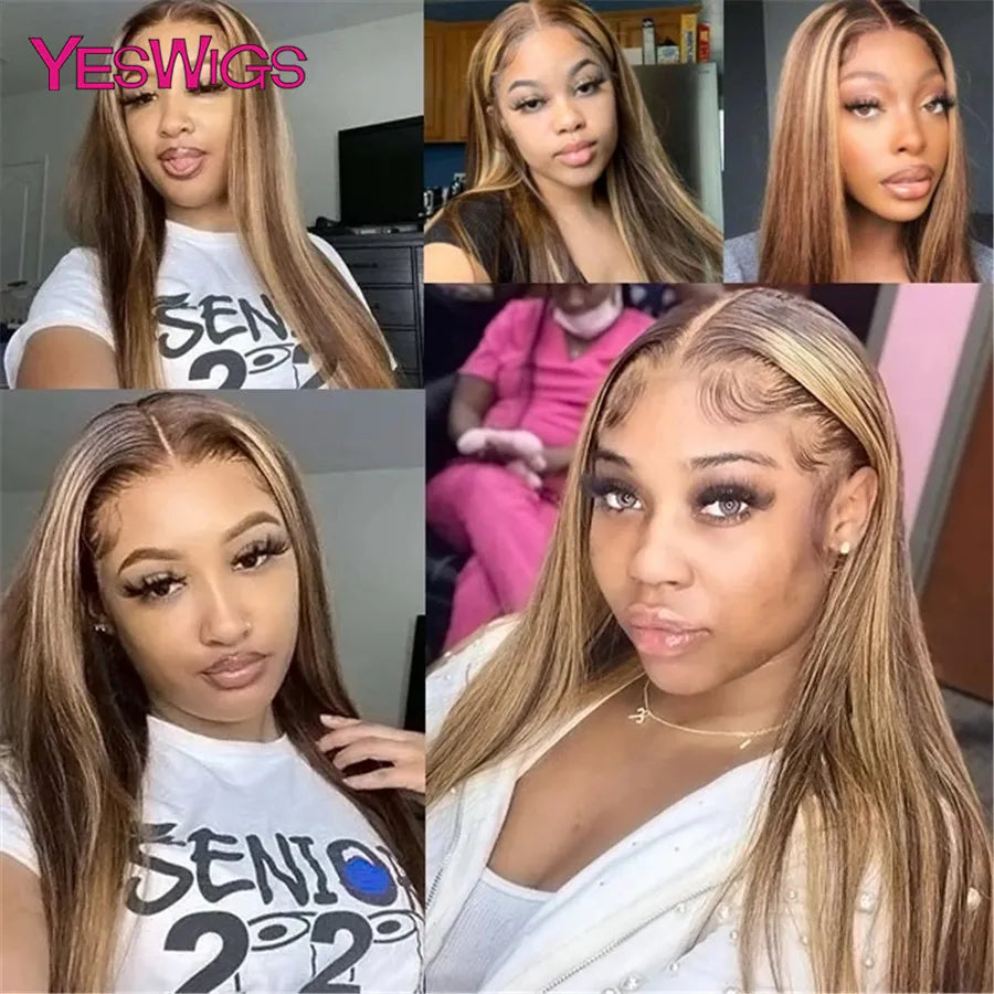 Brown Lace Front Human Hair Wigs