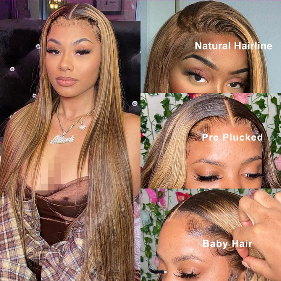 Highlight Ombre Full Lace Wigs