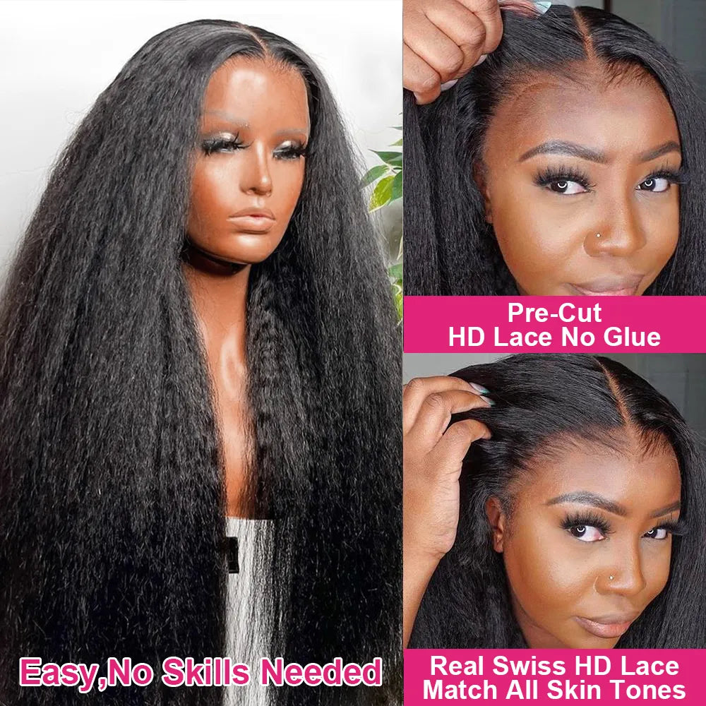 Kinky Straight 13x6 HD Lace Frontal Wig