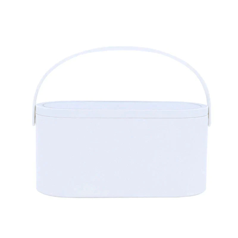 Cosmetic Organizer Box With LED Lighted Mirror